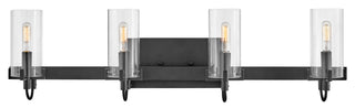 Ryden Large Four Light Vanity in Black