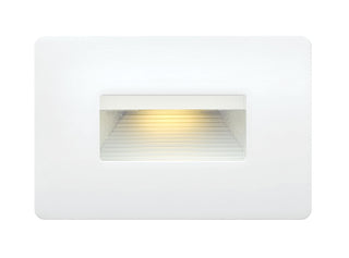 Luna LED 3000K Step Light 120v Horizontal in Satin White