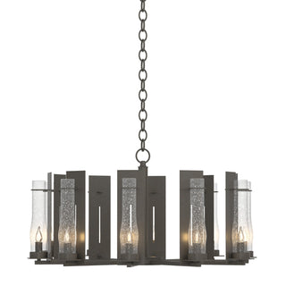 Hubbardton Forge - 103290-SKT-07-II0184 - New Town 10 Arm Chandelier - New Town - Dark Smoke