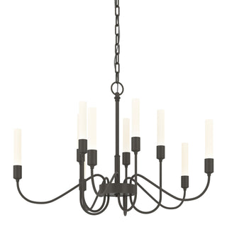 Hubbardton Forge - 106030-SKT-07 - Lisse 10 Arm Chandelier - Lisse - Dark Smoke