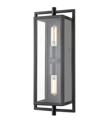 Rankin 2-Light Outdoor Wall Sconce Textured Black