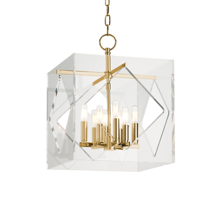 Travis Lantern with Aged Brass Finish