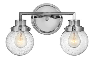 Poppy Small Two Light Vanity in Chrome