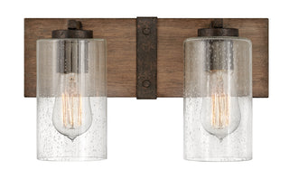 Sawyer Small Two Light Vanity in Sequoia