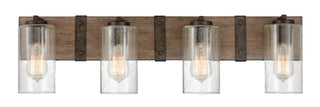 Sawyer Large Four Light Vanity in Sequoia
