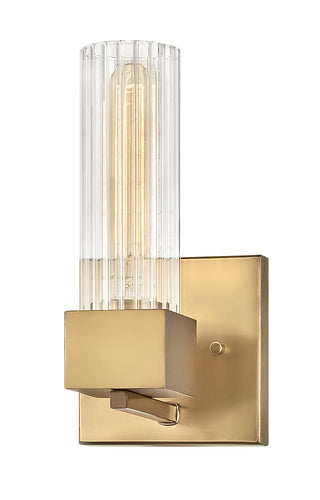 Xander Medium Single Light Vanity in Heritage Brass