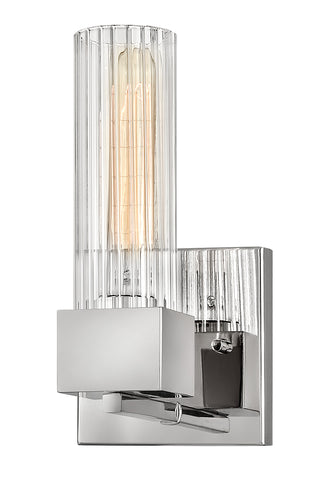 Xander Medium Single Light Vanity in Polished Nickel