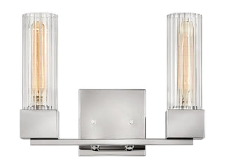 Xander Small Two Light Vanity in Polished Nickel