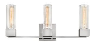 Xander Medium Three Light Vanity in Polished Nickel