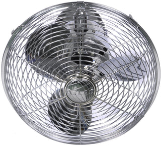 Kaye 13" Wall Fan in Polished Chrome