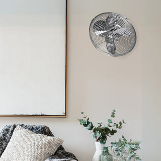Kaye 13" Wall Fan in Polished Chrome