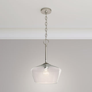 Morbelle 1-Light Pendant Light Polished Nickel