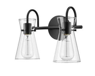 Camellia 2-Light Vanity Matte Black