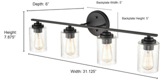 4-Light Vanity Chrome
