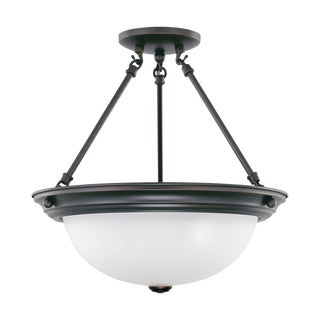 3 LIGHT 15" SEMI-FLUSH