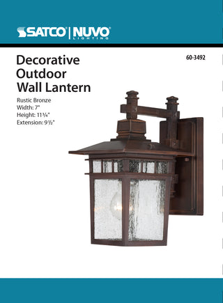 COVE NECK 1 LGT OUTDOOR WALL