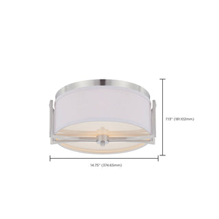 GEMINI 2 LIGHT FLUSH DOME