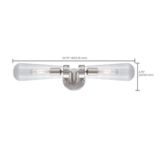 BEAKER 2 LT WALL SCONCE