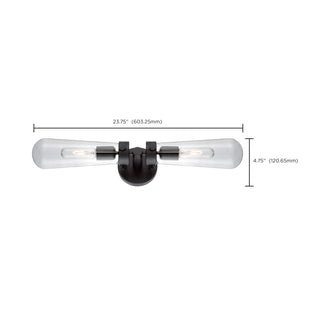 BEAKER 2 LT WALL SCONCE