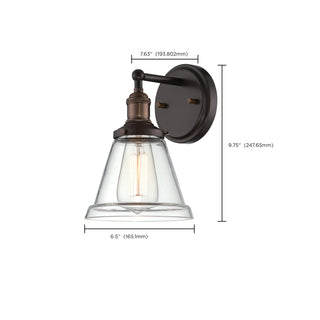 1 LT VINTAGE WALL SCONCE