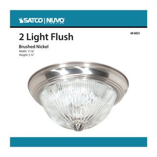 2 LIGHT 11" FLUSH MOUNT