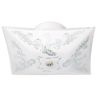 2 LIGHT SQUARE CEILING FLUSH