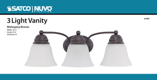 EMPIRE 3 LIGHT 21" VANITY