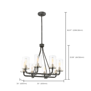 SHERWOOD 8 LIGHT CHANDELIER