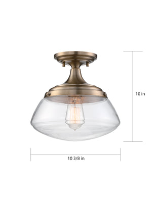 KEW 1 LIGHT SEMI FLUSH