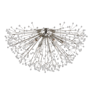 Dunkirk Semi Flush with Polished Nickel Finish