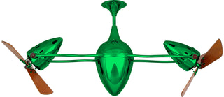 Matthews Fan Company - AR-GREEN-WD - 48" Ceiling Fan - Ar Ruthiane - Esmeralda