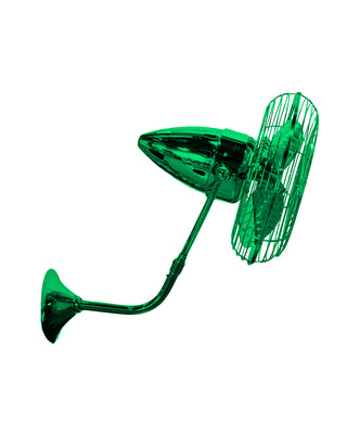 Matthews Fan Company - BP-GREEN-MTL - 13" Ceiling Fan - Bruna Parede - Esmeralda