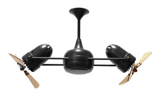 Matthews Fan Company - DD-BK-WD - Ceiling Fan - Duplo-Dinamico - Matte Black