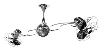 Italo Ventania Ceiling Fan in Polished Chrome