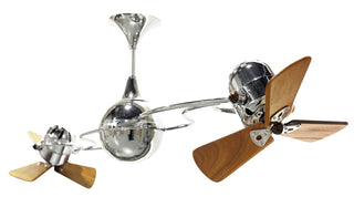 Italo Ventania Ceiling Fan in Polished Chrome