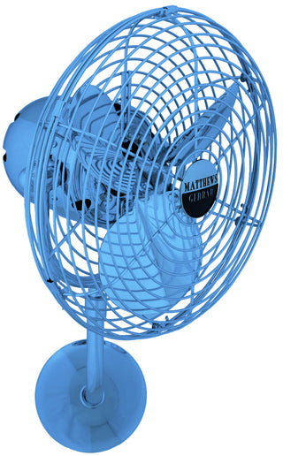 Matthews Fan Company - MP-LTBLUE-MTL - 13" Wall Fan - Michelle Parede - Agua Marinha