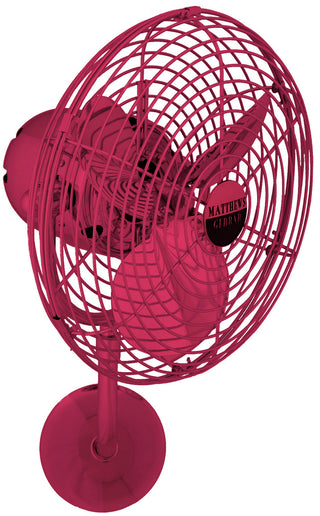 Matthews Fan Company - MP-RED-MTL - 13" Wall Fan - Michelle Parede - Rubi