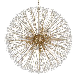 Dunkirk Chandelier with Aged Brass Finish