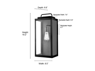 Gallatin 1-Light Outdoor Wall Sconce Textured Black
