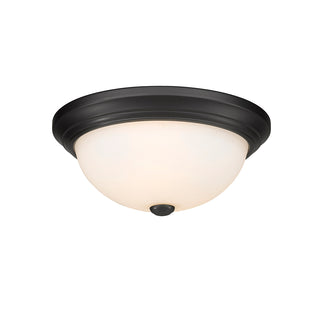 2-Light Flushmount Ceiling Light Matte Black