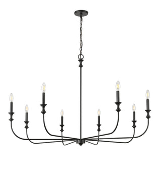 Savanne 8-Light Chandelier Ceiling Light Matte Black