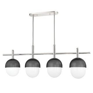 Nyack Linear with Polished Nickel/black Finish