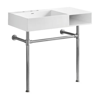 Aurelius 36.63 Inch Console Sink in White