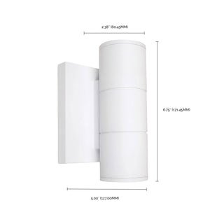 2 LT LED SM UP & DOWN SCONCE