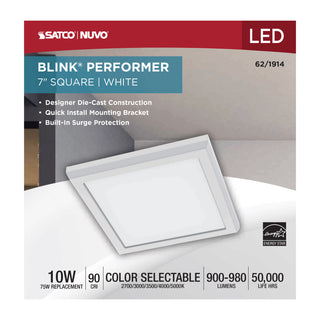 BLINK 10W LED 7" SQUARE WHITE