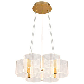 KENZO LED 6 LIGHT CHANDELIER