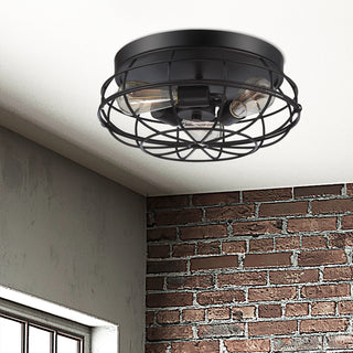 Scout Three Light Flush Mount in English Bronze