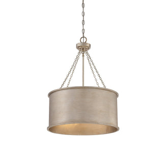 Rochester Four Light Pendant in Silver Patina