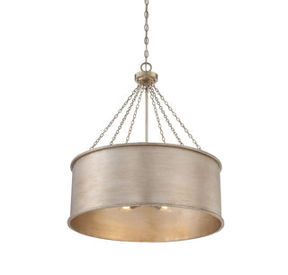 Rochester Six Light Pendant in Silver Patina