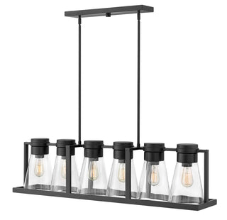 Refinery Medium Six Light Linear in Black